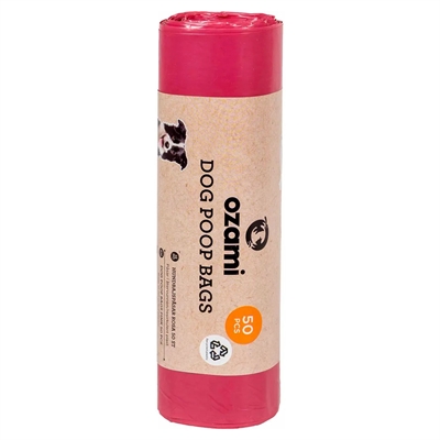 Ozami Hundpåsar utan Handtag PINK 50 st